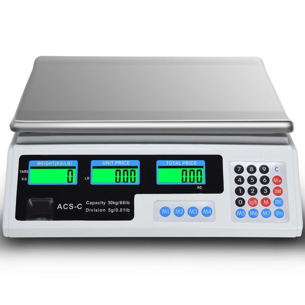 66 Lbs Weight Scale Digital Food Scales Count Scale, White and Black, for Accurate Kitchen, Food and Portion Weighing