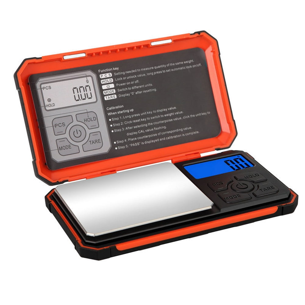 Pocket Gram Scale, 500g X 0.01g Digital Jewelry Scale, Modes Conversion Mini Scale with LCD Display, Tare for Herb, Food, Jewelry
