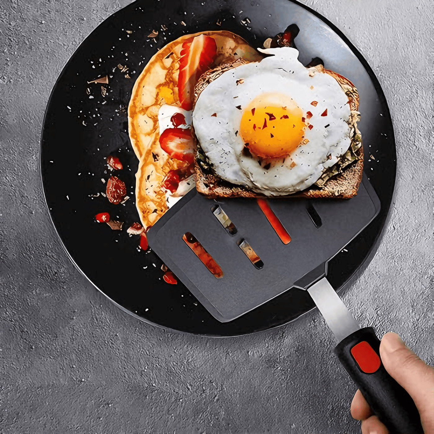Silicone Spatula Turner Set of 5, 600°F Heat Resistant Cooking Spatulas for Nonstick Cookware, Large Flexible Kitchen Utensils BPA Free Rubber Spatula