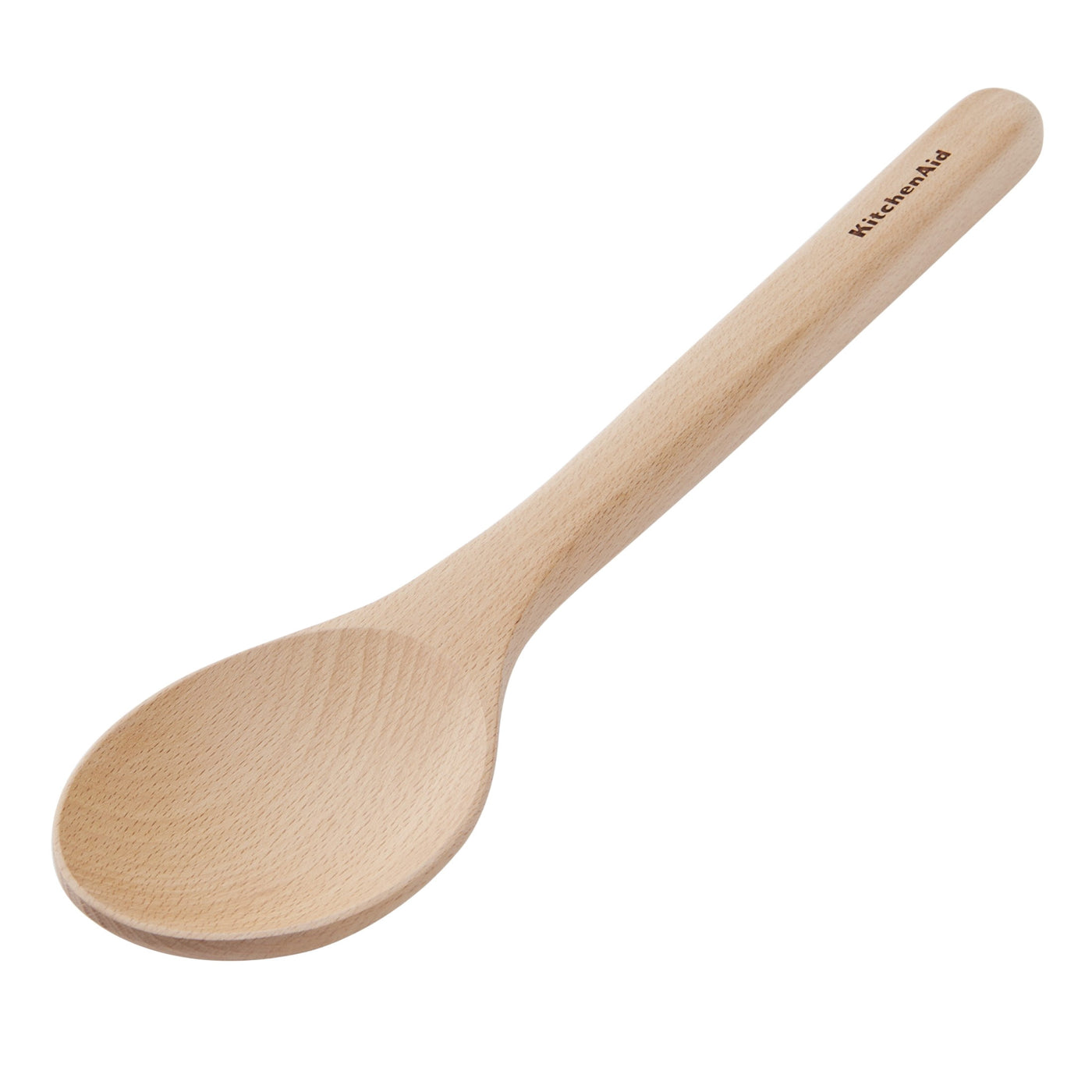 2-Piece Wooden Kitchen Cooking Utensils Set, Beech Wood, for Cooking, Mixing, Serving and Nonstick Cookware