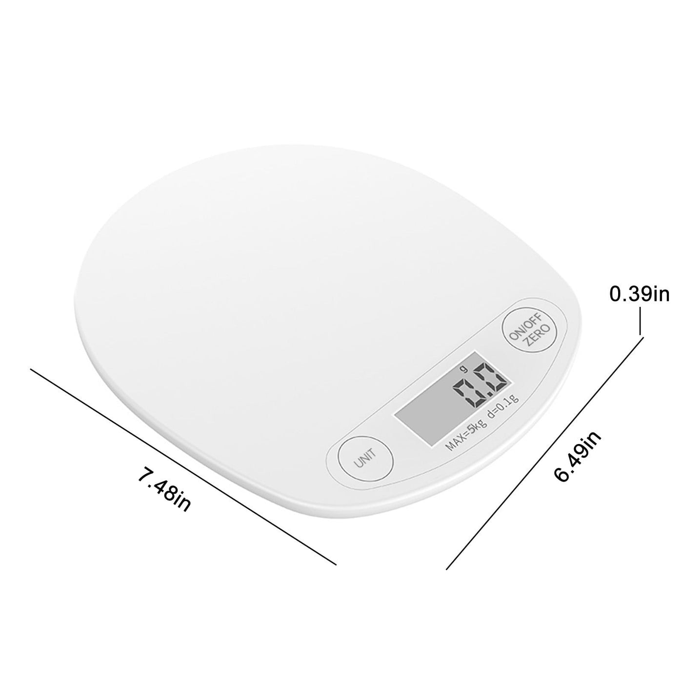 Food Kitchen Gram Scale, Digital Ounces and Grams for Cooking, Baking, Meal Preparation, Dieting and Weight Loss