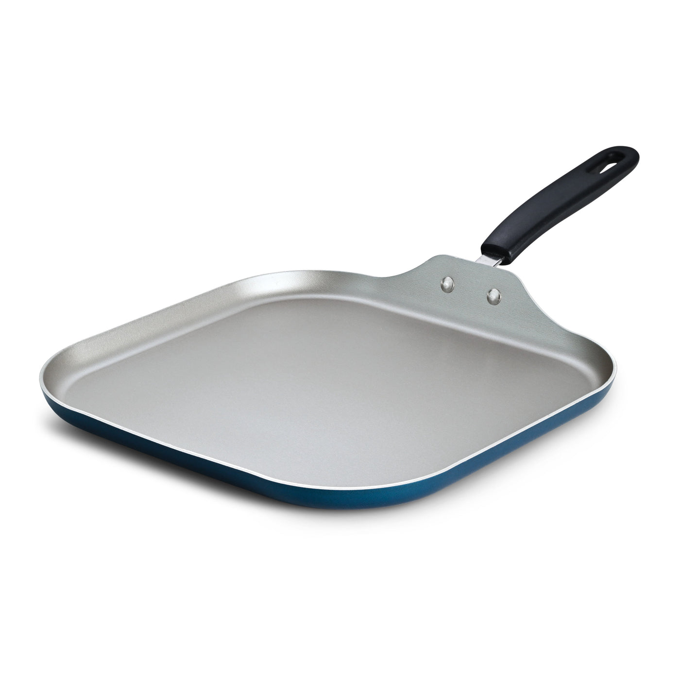 Primaware 3-Piece Nonstick Sauté Pan and Griddle Set, 9.5” and 11” Sauté Pans, and 11” Griddle Blue, for Everyday Home Kitchen Cooking