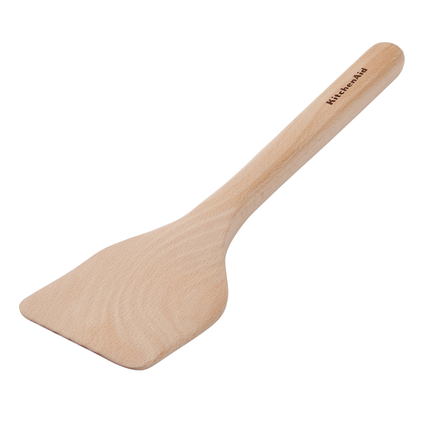 2-Piece Wooden Kitchen Cooking Utensils Set, Beech Wood, for Cooking, Mixing, Serving and Nonstick Cookware