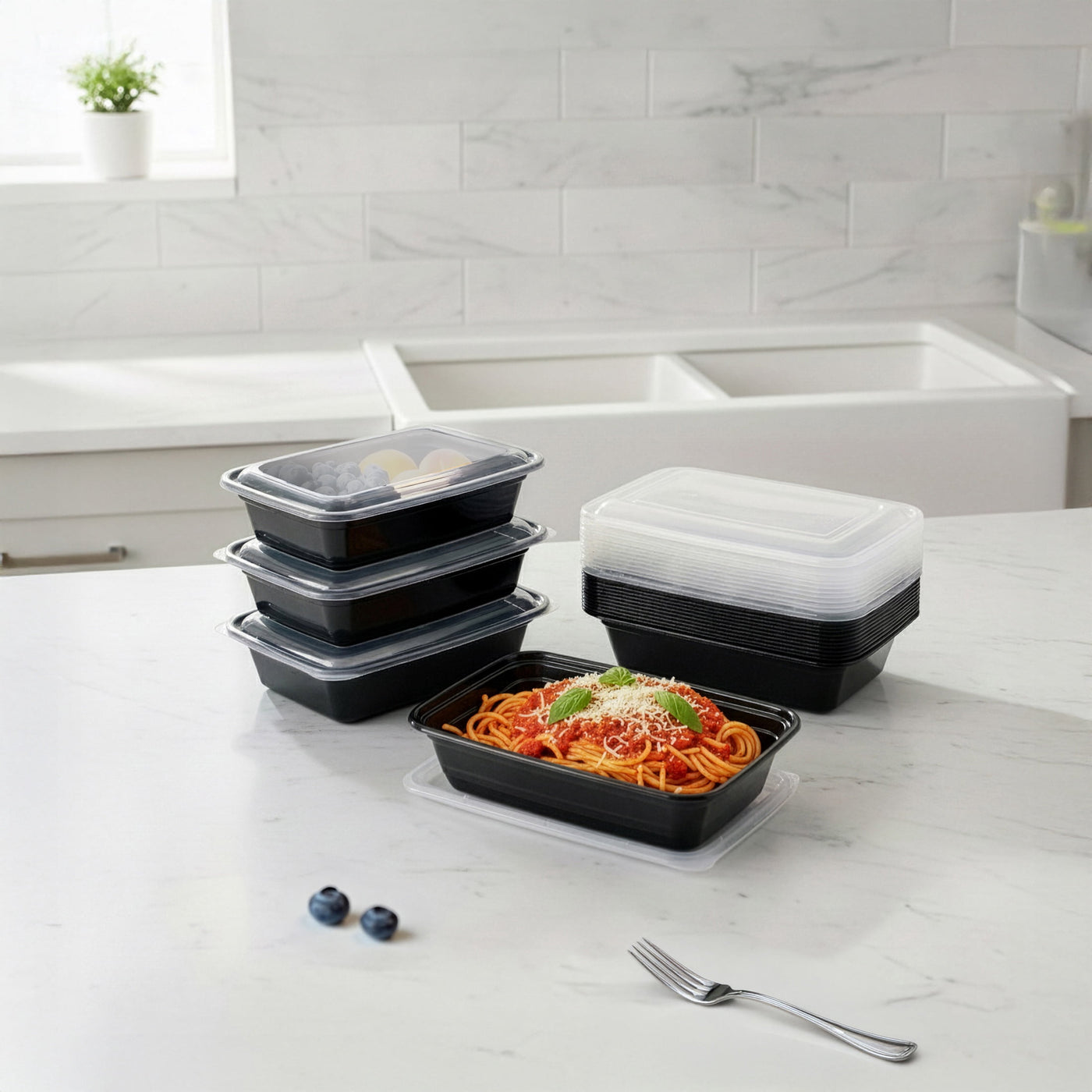 30-Piece (15 Containers + 15 Lids) Meal Prep, Bpa-free, Microwave and Dishwasher Safe, for Pantry Organization, Meal Prep and Dry Food Storage