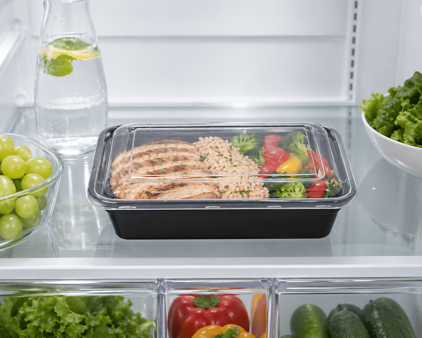 30-Piece (15 Containers + 15 Lids) Meal Prep, Bpa-free, Microwave and Dishwasher Safe, for Pantry Organization, Meal Prep and Dry Food Storage