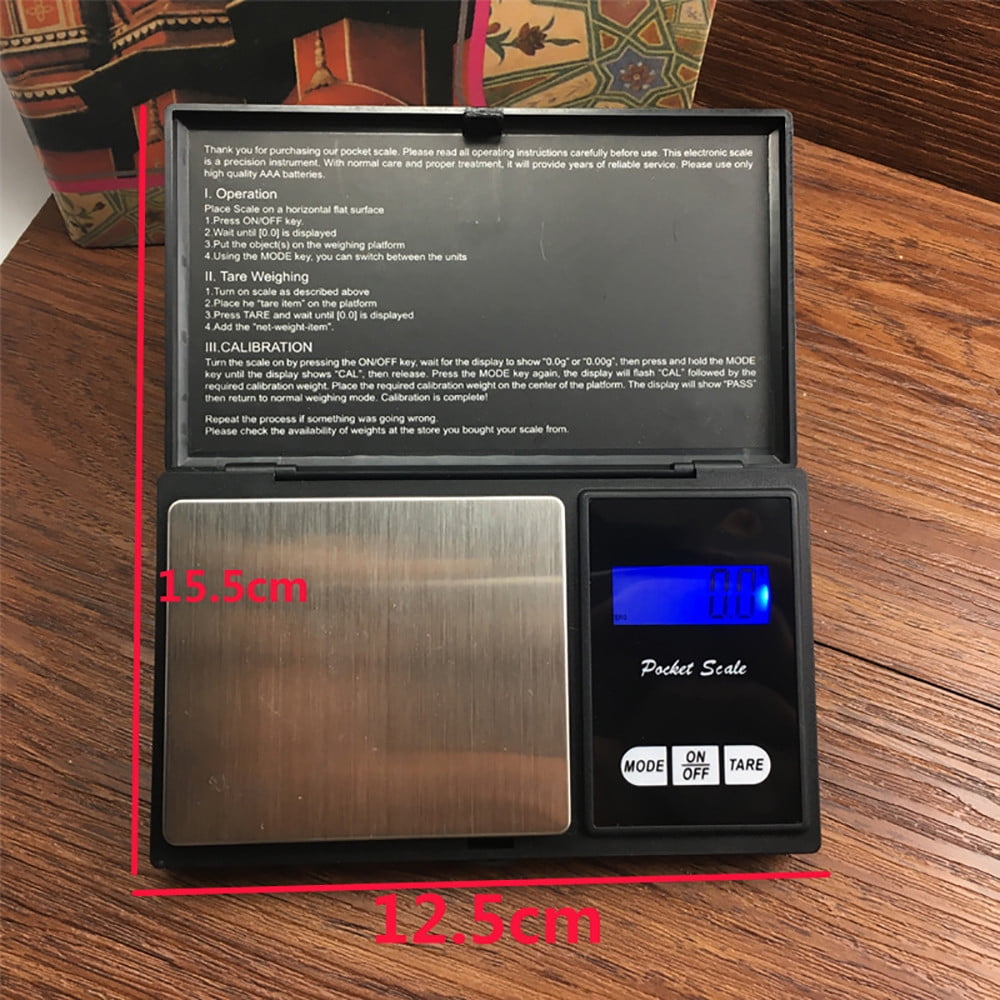 Precision Kitchen Scale, 500G 0.1G Scale, Jewelry for Digital Electronic 500G Gold Precision Scale Scales Weight 0.1 Kitchen，dining and Bar