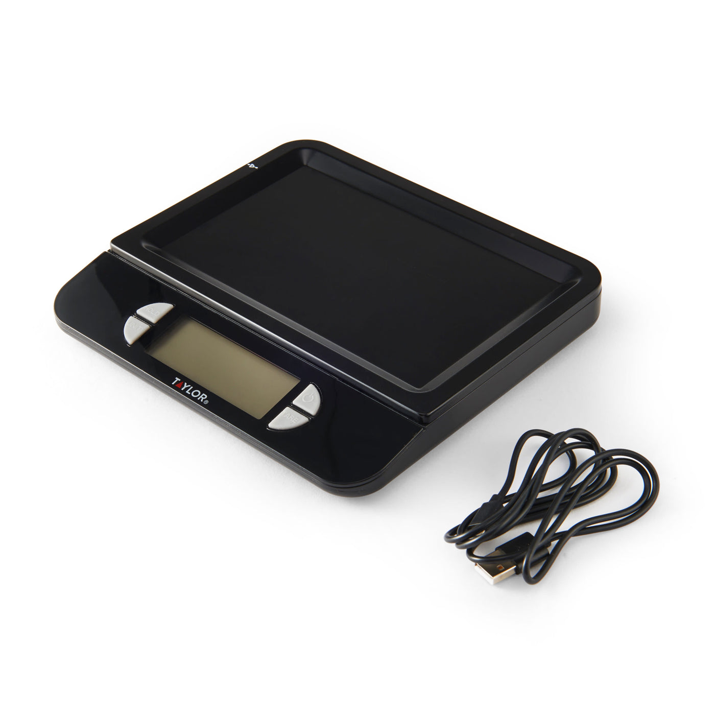 USB Rechargeable Precision Digital Kitchen Scale and Food Scale, 11 Lb. Capacity Black, for Accurate Kitchen, Food and Portion Weighing