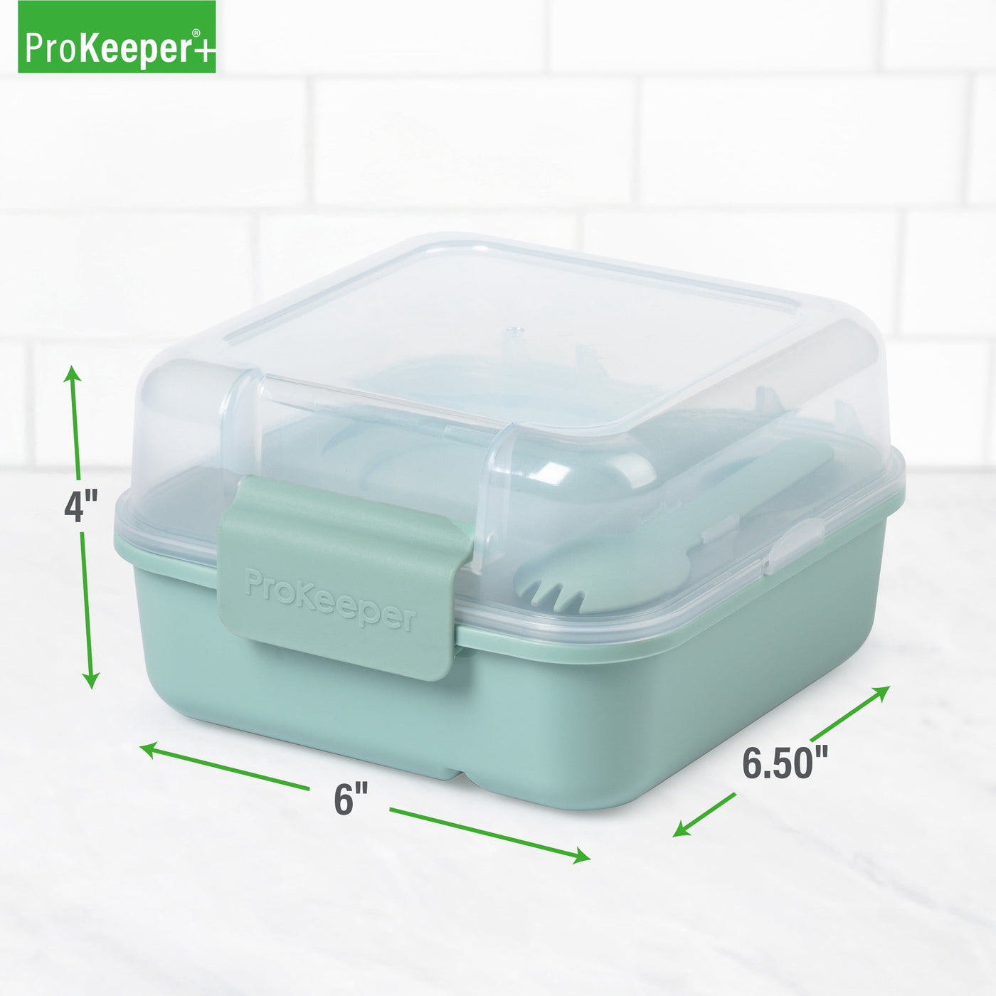 + Plastic Lunch Plus to Go, Well Suited to Hot or Cold Meals Away From Home, for Everyday Home Kitchen Cooking, Storage and Organization