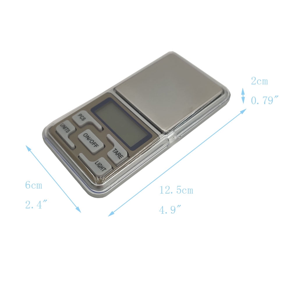 Techtongda Pocket Jewelry Scale Digital Kitchen Food Small Mini Scale Weight Scale 0.01g/500g, for Accurate Kitchen, Food and Portion Weighing