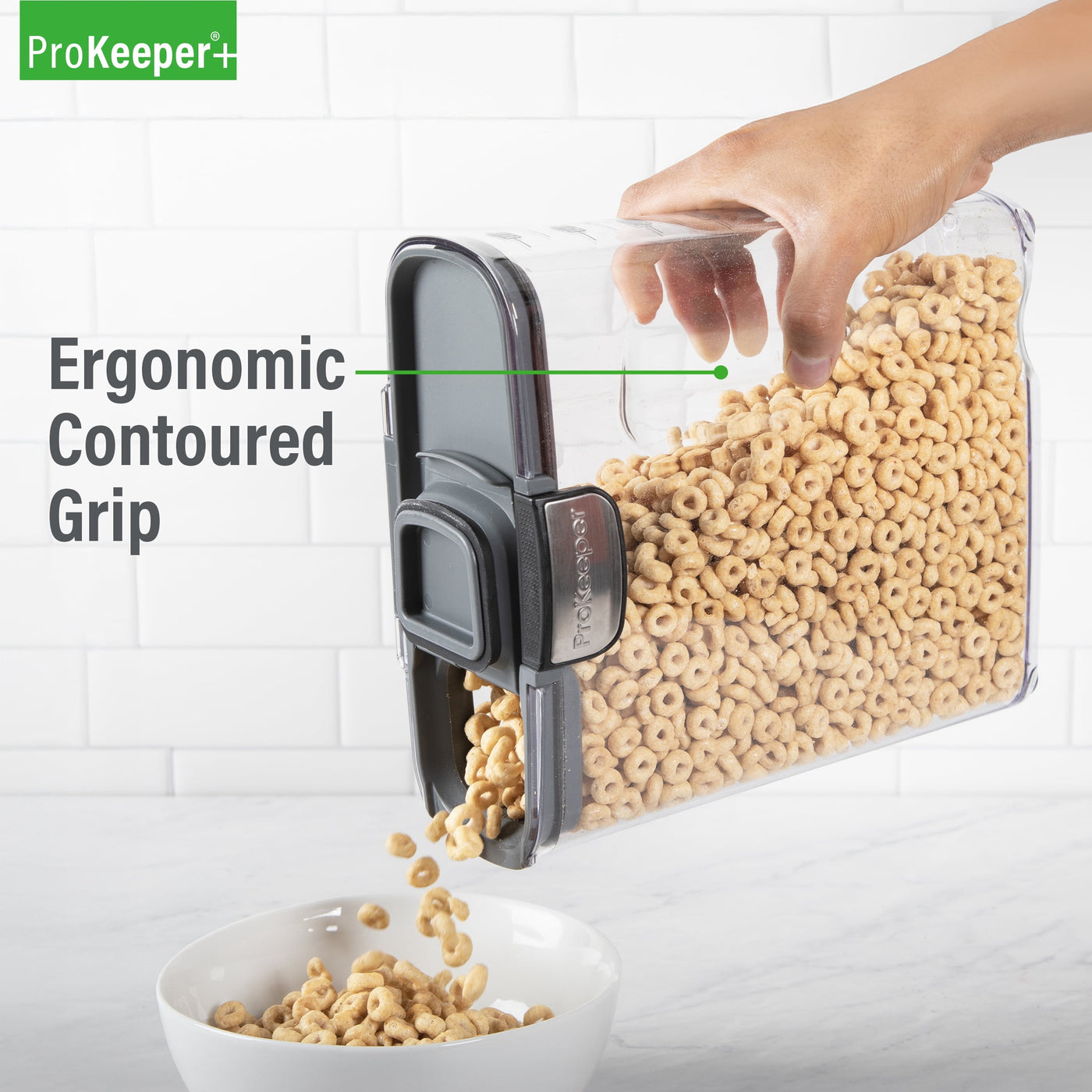 + Cereal Airtight Food Storage Container 14 Cups, Designed to Help with Pantry Organization and Food Storage
