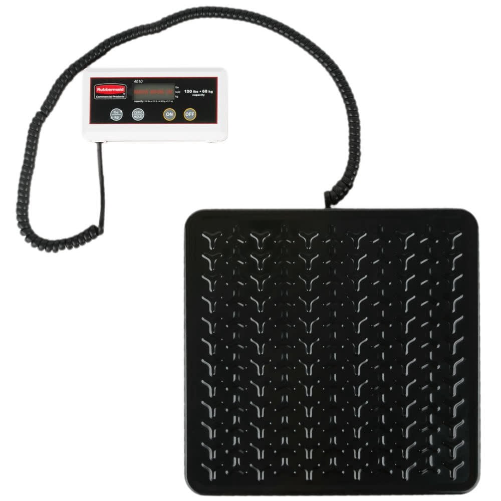 150 Lb Remote LCD Shock-resistant Black Bench Scale, for Accurate Kitchen, Food and Portion Weighing