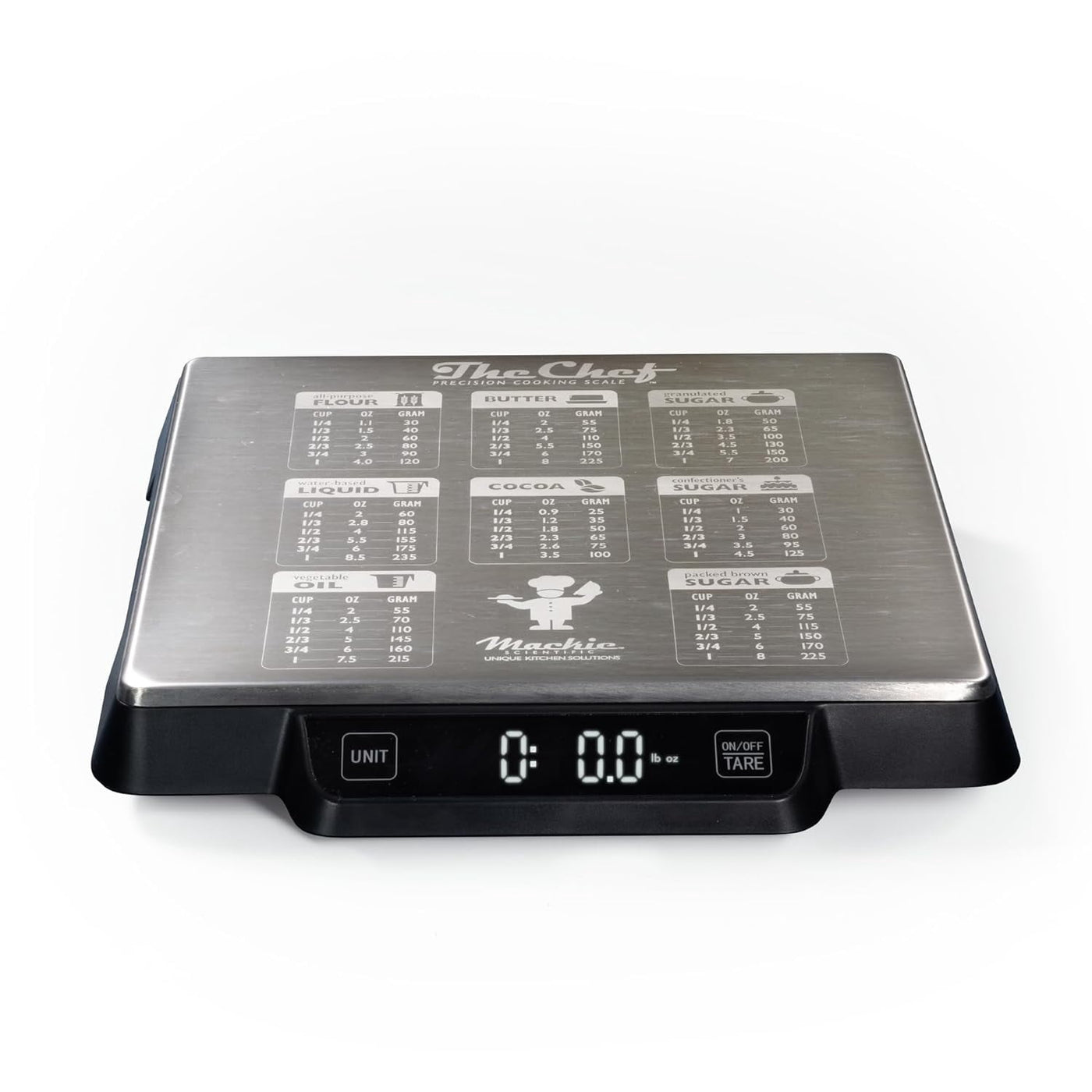 Industrial Full Size Durable Restaurant Quality Food Kitchen Digital Scale for Baking Cooking Meal Prep 33lb / 1g Increments. Easily Read w/Oversized