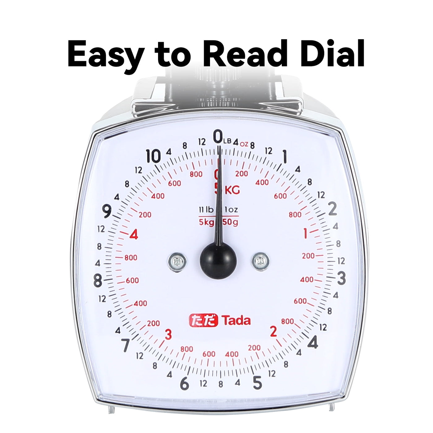 11lb Analog Food Scale Mechanical Dial Kitchen Scale, Removable Measuring Cup, Tare Function, Kitchen Friendly
