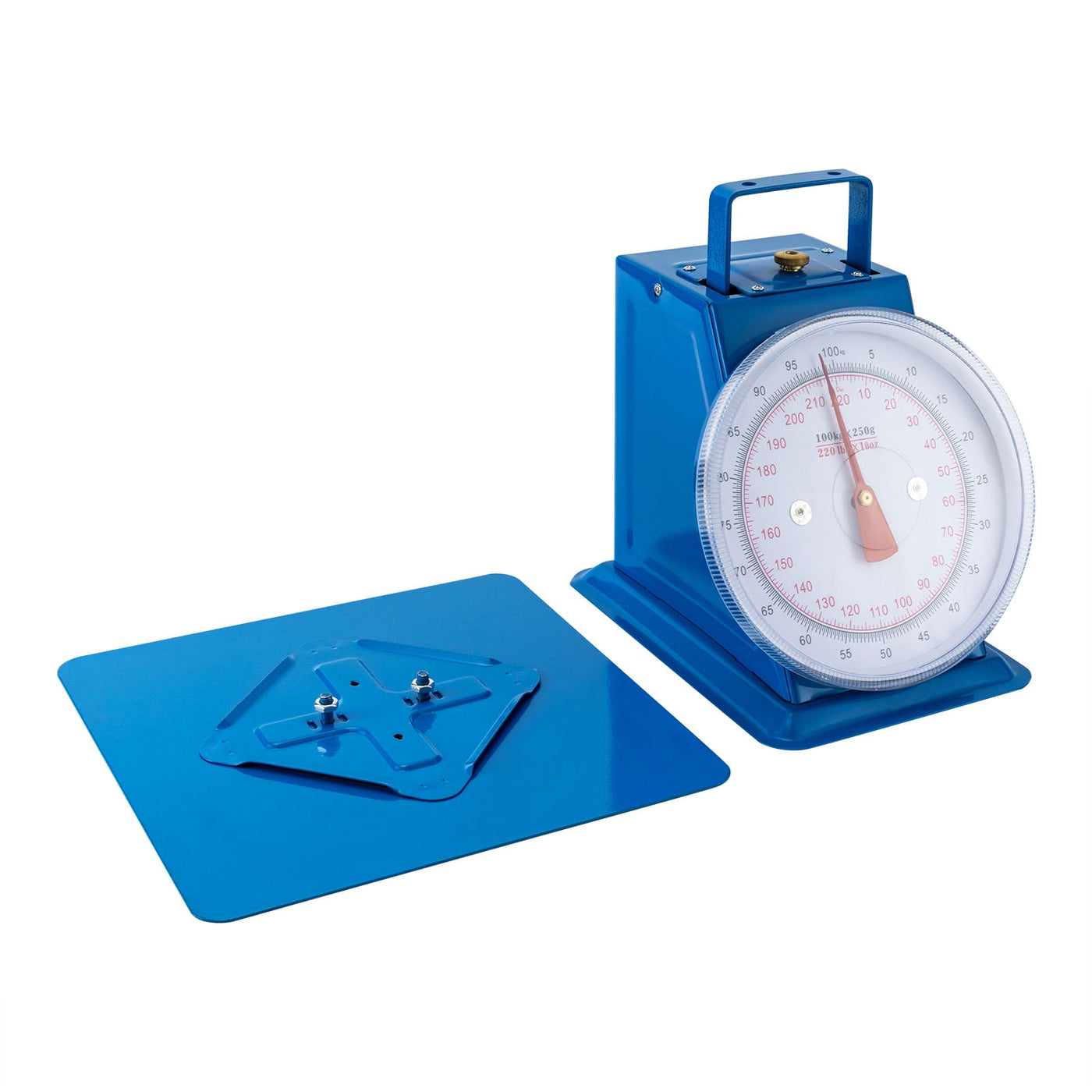 220-Lbs Heavy-duty Industrial Spring Scale, Mechanical Food Scales, Kitchen Weighing Dial Scale with Iron Platform