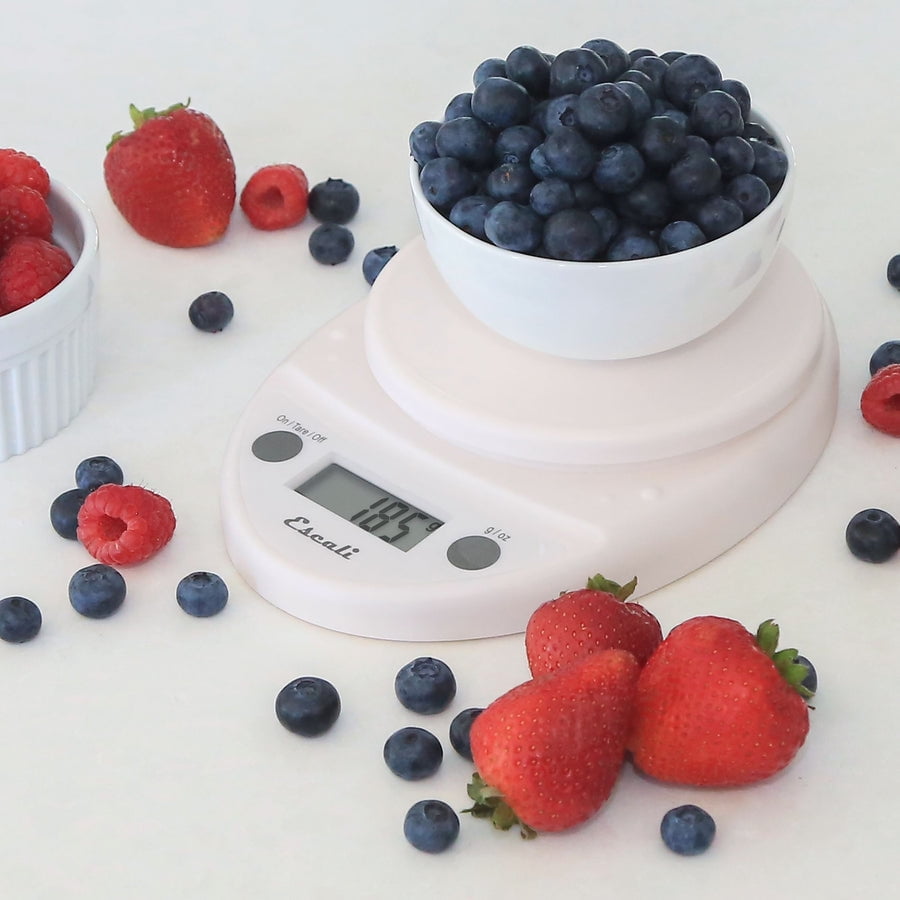 Digital Food Scale Multi-functional Kitchen Scale and Baking Scale for Precise Weight Measuring and Portion Control, 8.5 X 6 X 1.5 Inches, White