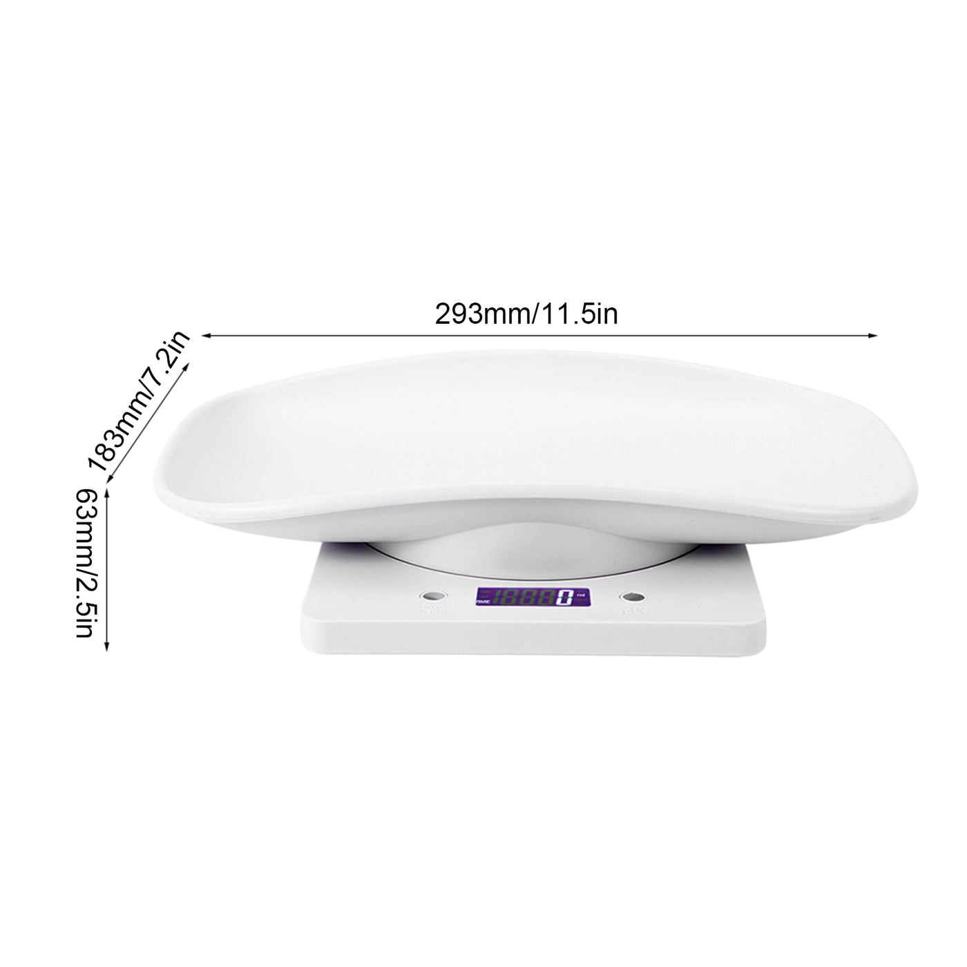 Tebru Pet Scale, 10kg/1g Digital Small Pet Weight Scale for Cats Dogs Measure Tool Electronic Kitchen Scale, Baby Scale