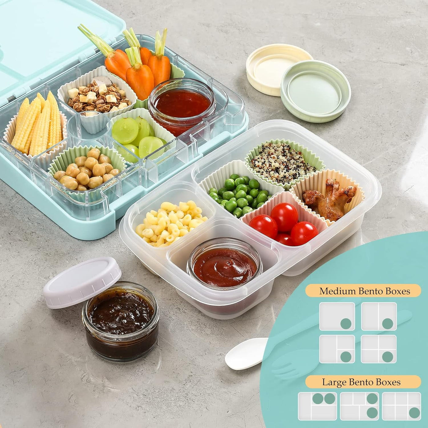 6-Pack Salad Dressing Container to Go, 2.7 Oz Glass Small Condiment with Lids, Dipping Sauce Cups Set, Leakproof Reusable for Lunch Box Work Trip