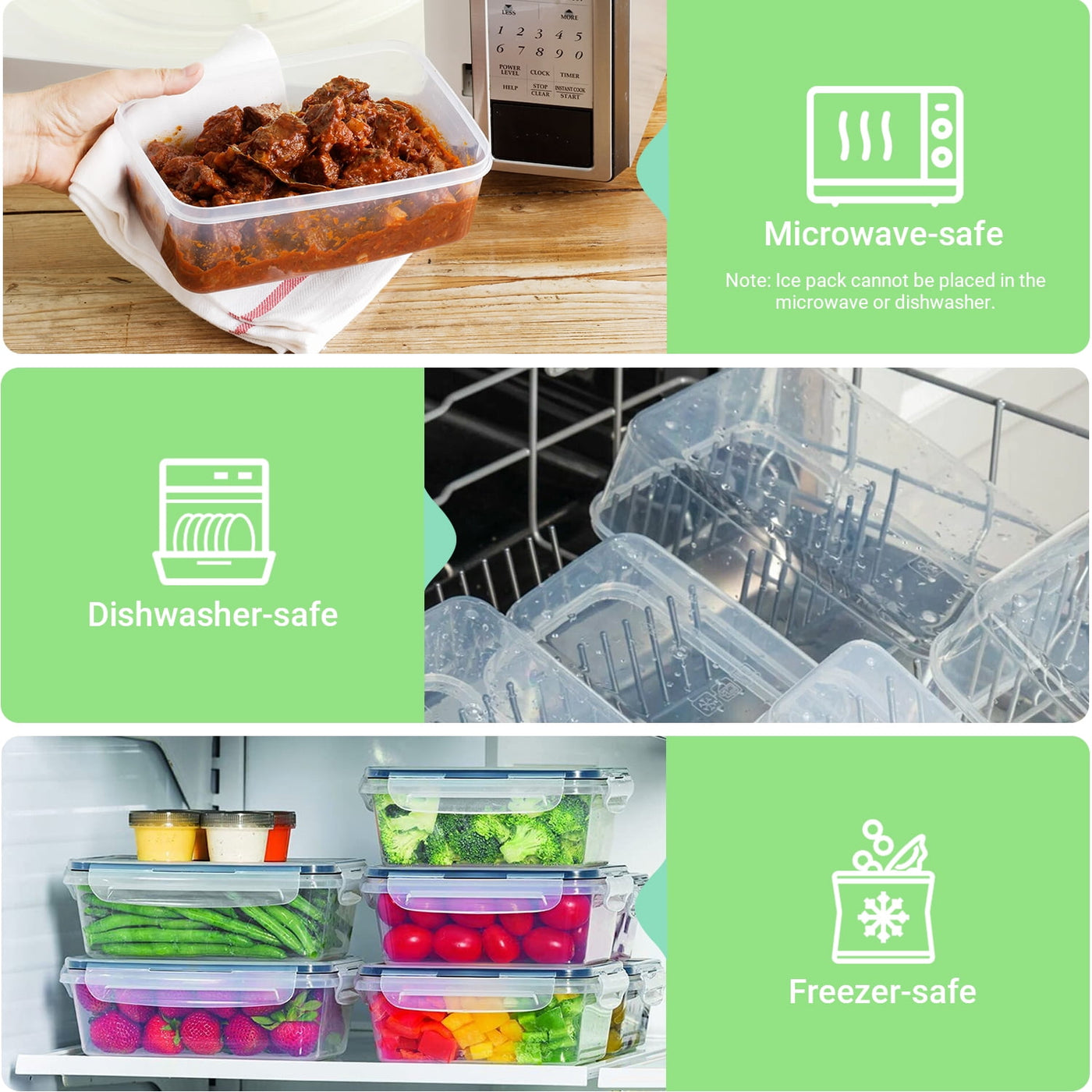 Food Storage Containers with Airtight Lids: 52-Piece Kitchen Storage Containers for Pantry Organizers and Storage