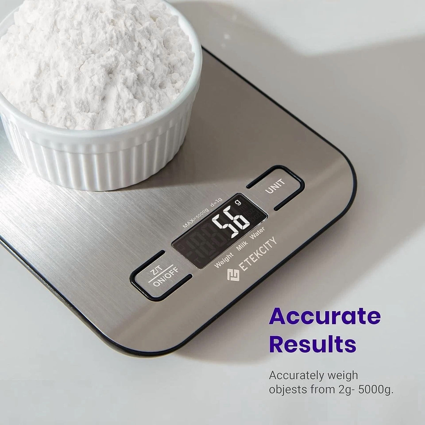 Kitchen Scale 22Lb Capacity Stainless Steel Unit Conversion for Jewelry Baking, for Accurate Kitchen, Food and Portion Weighing