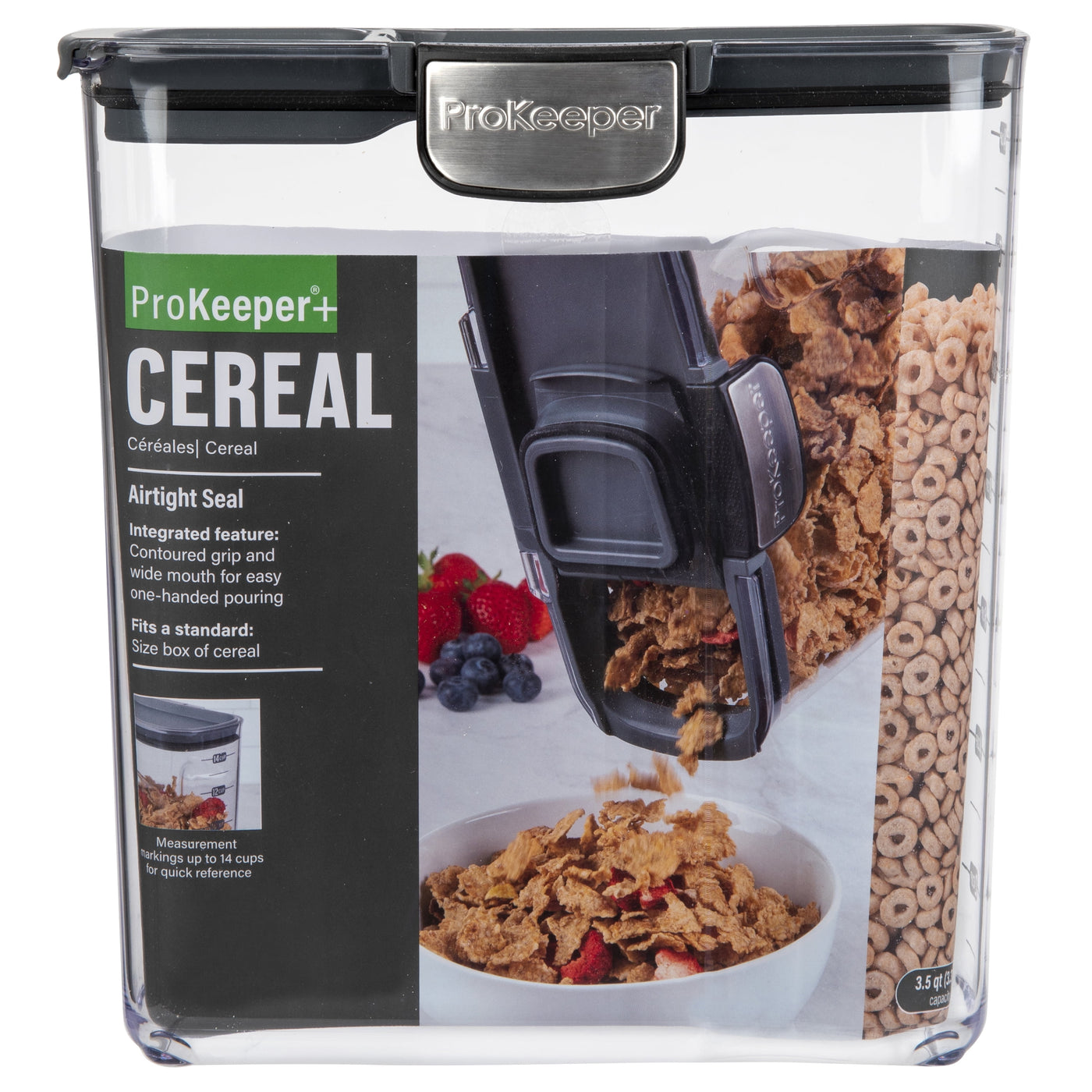 + Cereal Airtight Food Storage Container 14 Cups, Designed to Help with Pantry Organization and Food Storage
