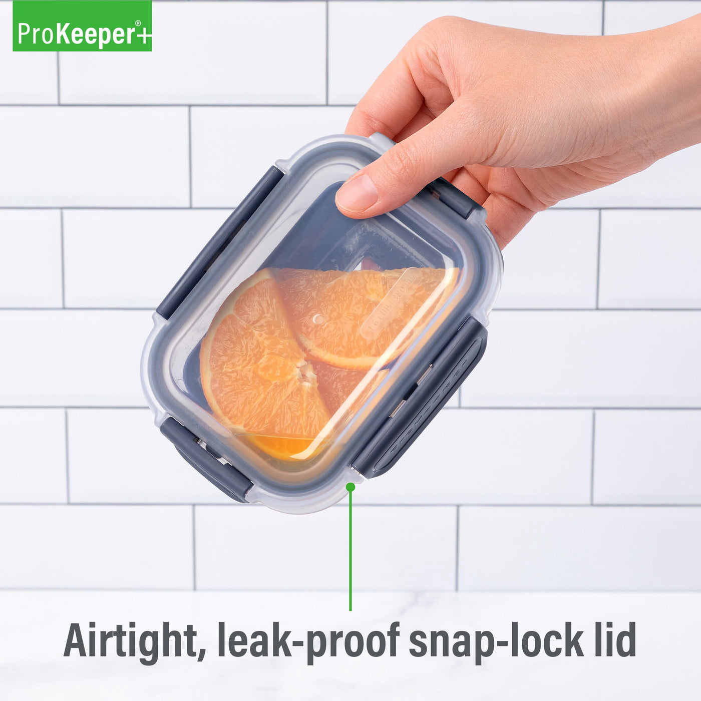 (2-pack) + 1.6 Cup Glass Food Storage Container with Silicone Base, Designed to Help with Pantry Storage and Everyday Organization